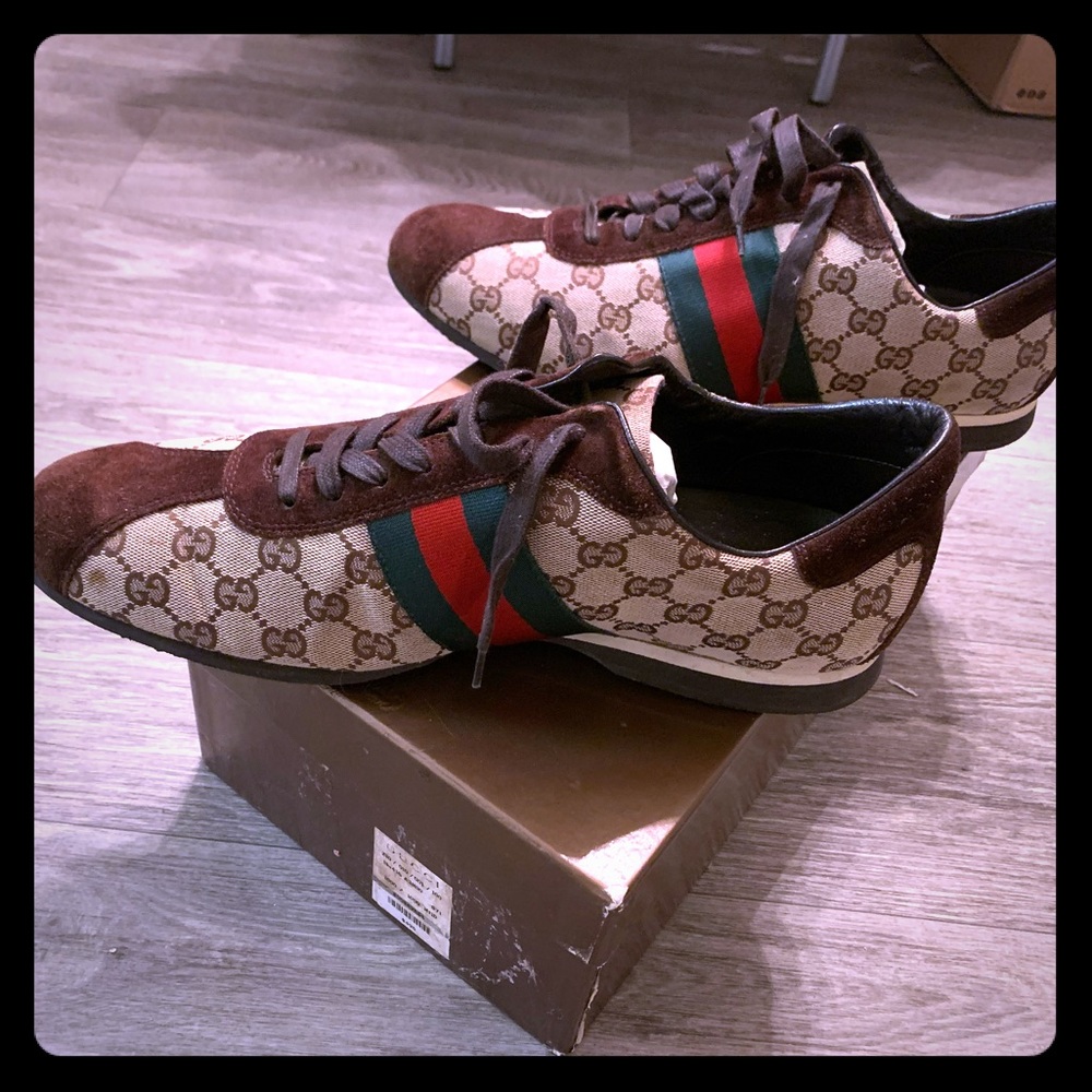 Men’s Brown Logo Classic Sneakers